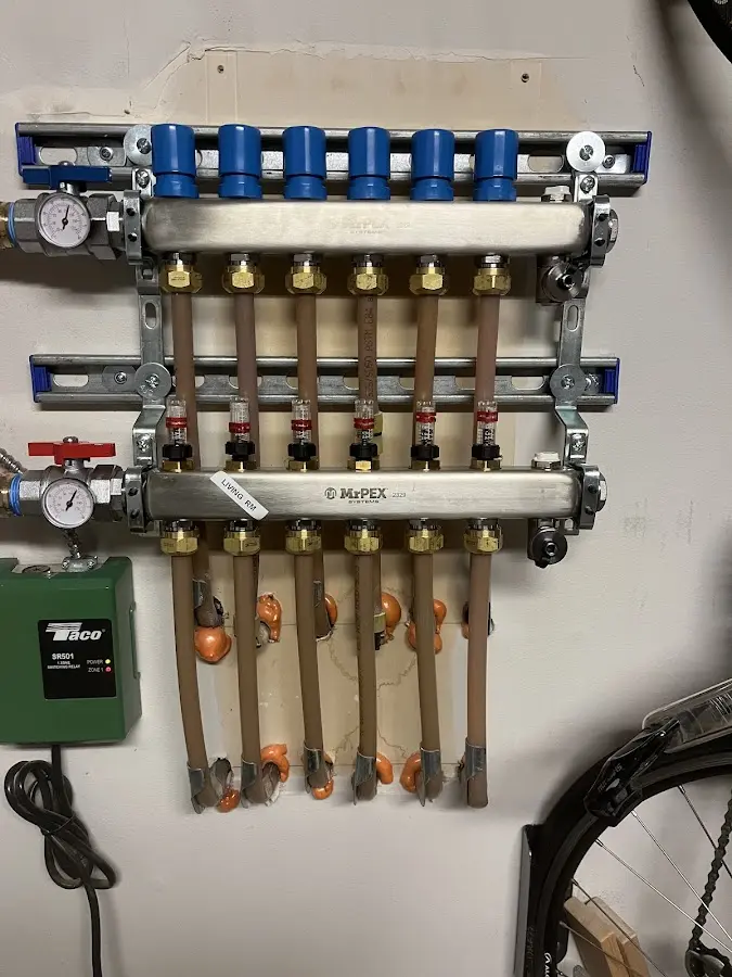 Plumber performing Gas Line Installation at a residential property in West Livingston